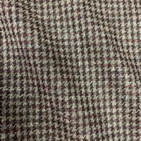 Burgundy Check Wool (Made in UK)